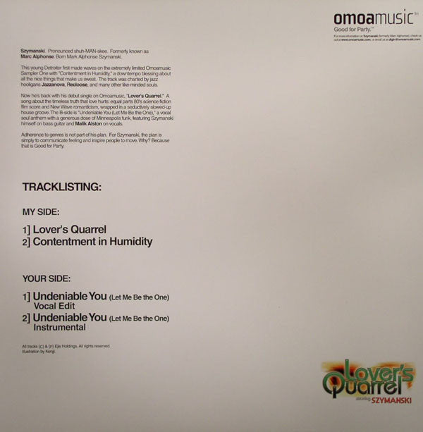 Szymanski : Lover's Quarrel (12")