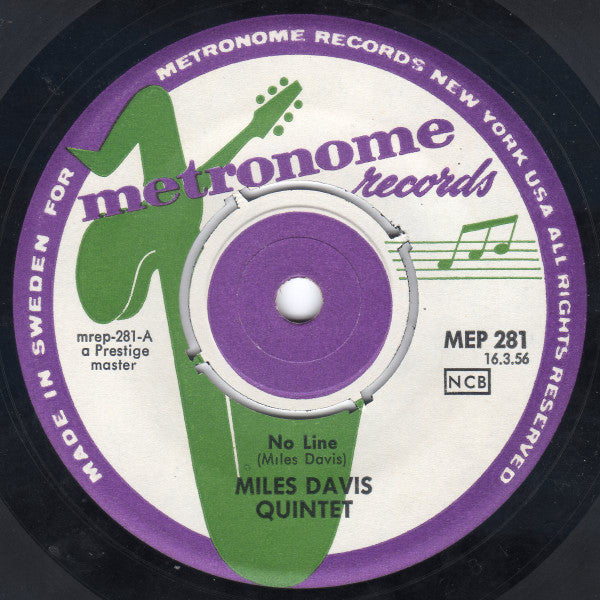 Miles Davis : Collectors' Items (7", EP, Mono)