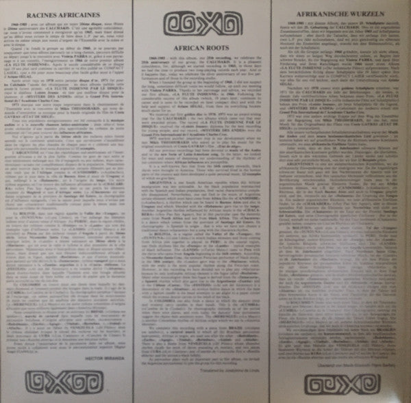 Los Calchakis : African Roots / Racines Africaines / Radici Africane (LP, Album)