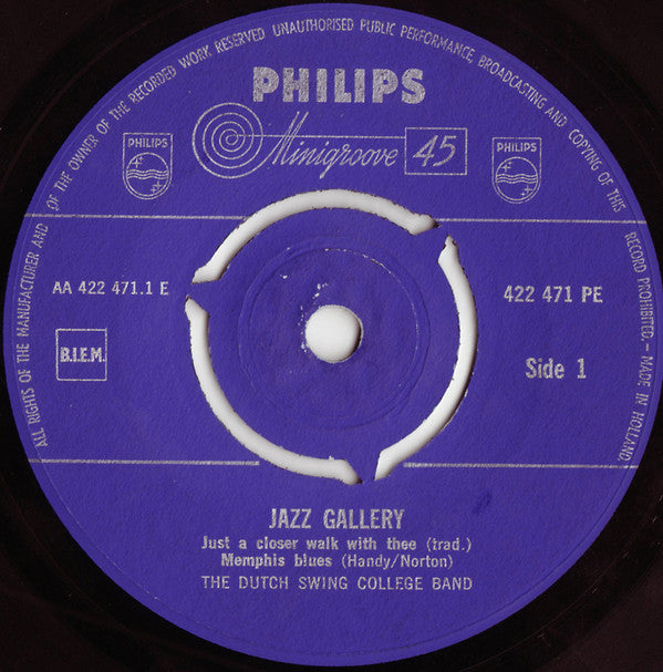 The Dutch Swing College Band : Jazz Gallery (7")