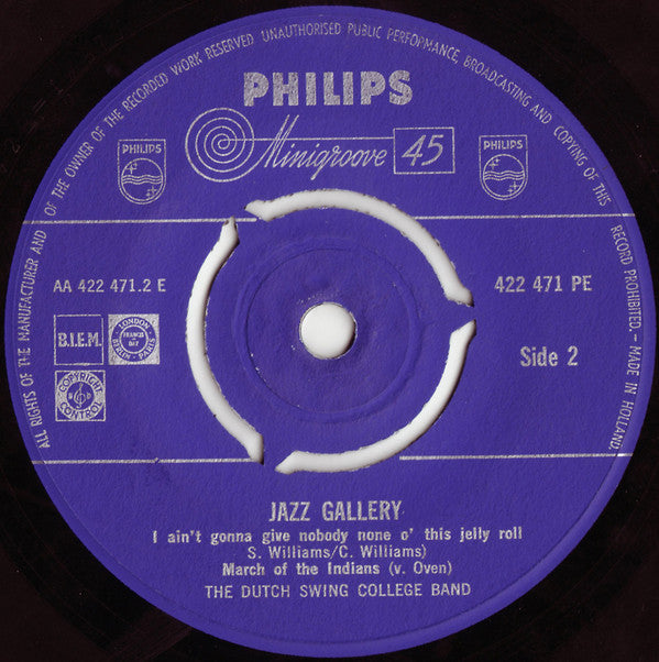 The Dutch Swing College Band : Jazz Gallery (7")