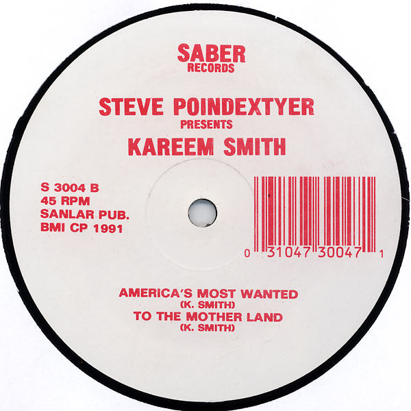 Steve Poindexter Presents Kareem Smith : N B Battle Track (12")