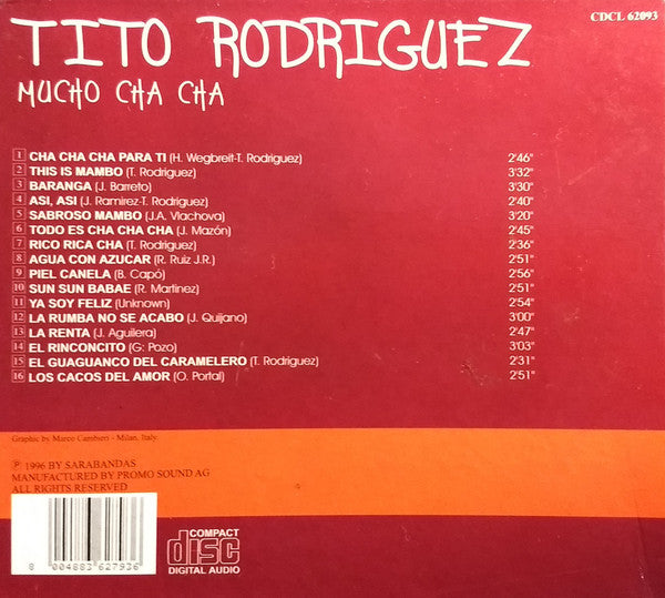 Tito Rodriguez : Mucho Cha Cha (CD, Comp)