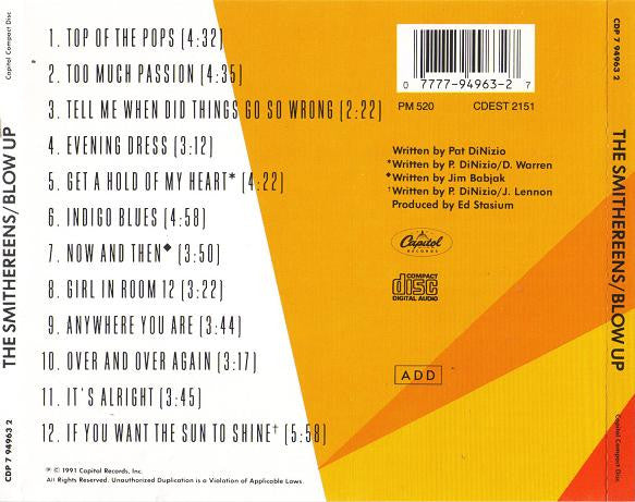 The Smithereens : Blow Up (CD, Album)