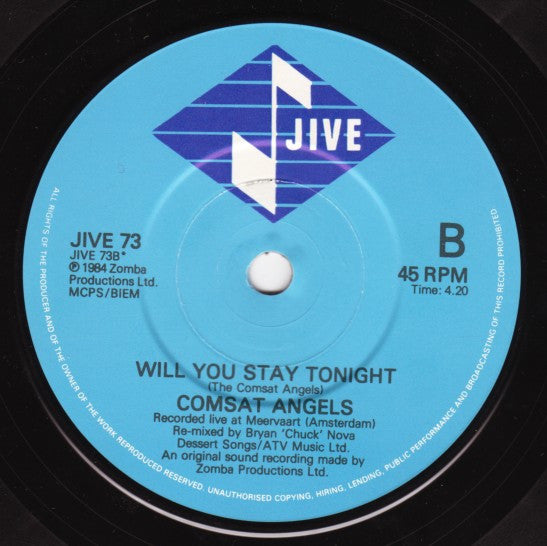 The Comsat Angels : Day One (7", Single)