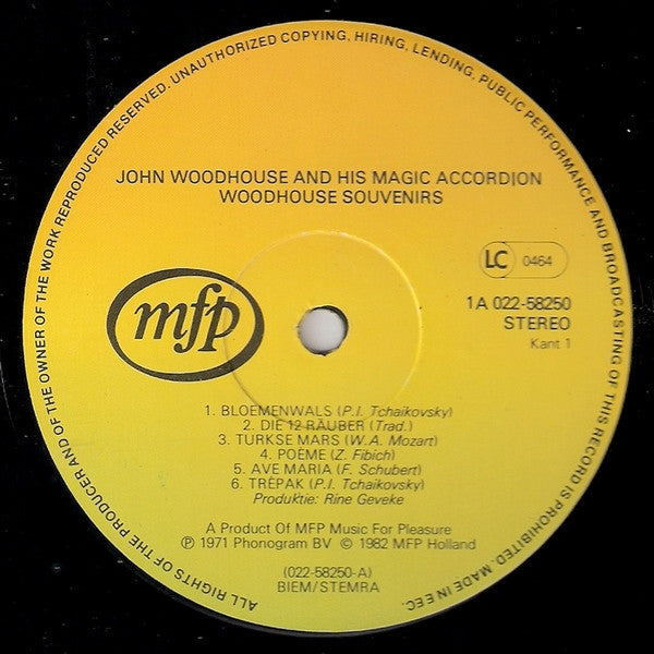 John Woodhouse : Woodhouse Souvenirs  (LP, RE)