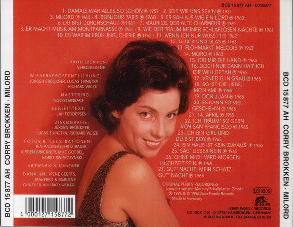 Corry Brokken : Milord (CD, Comp, RM)