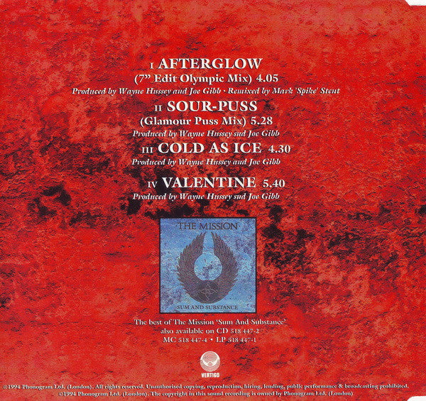 The Mission : Afterglow (CD, Single)