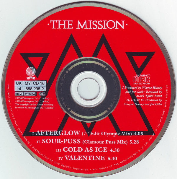The Mission : Afterglow (CD, Single)