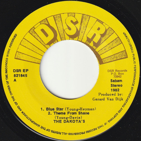 The Dakota's : Blue Star / Theme From Shane (7", EP)