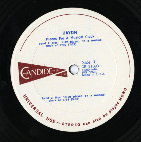 No Artist : Musical Clocks (Works By Haydn, Mozart, Weber, Verdi, Lehar, Strauss And Others) (LP)