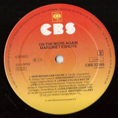 Margriet Eshuijs : On The Move Again (LP, Album, RE)