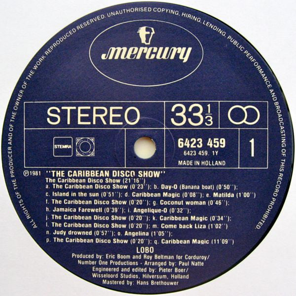 Lobo : The Caribbean Disco Show (LP, Album)