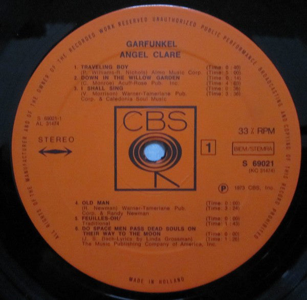 Art Garfunkel : Angel Clare (LP, Album)