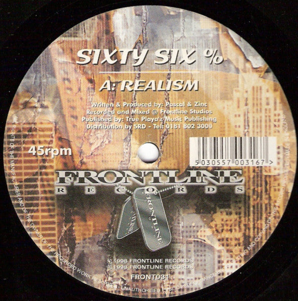 Sixty Six % : Realism / Radiate (12")