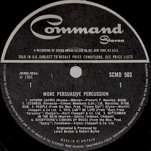 Various : More Persuasive Percussion (LP, Album)