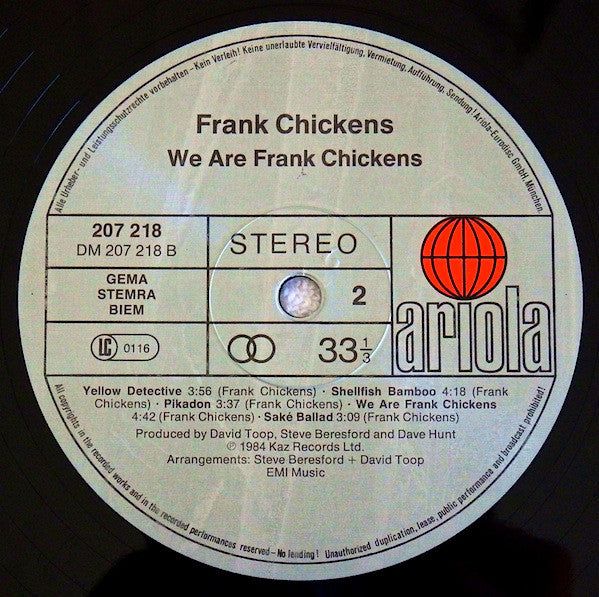 Frank Chickens : We Are Frank Chickens (LP, Album)
