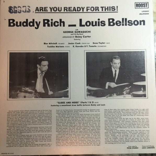 Buddy Rich, Louis Bellson : Are You Ready For This! (LP)