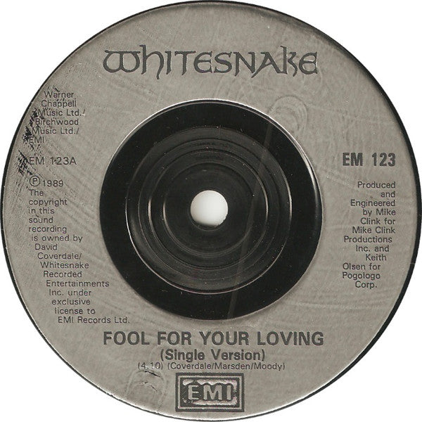 Whitesnake : Fool For Your Loving (7", Single, Mou)