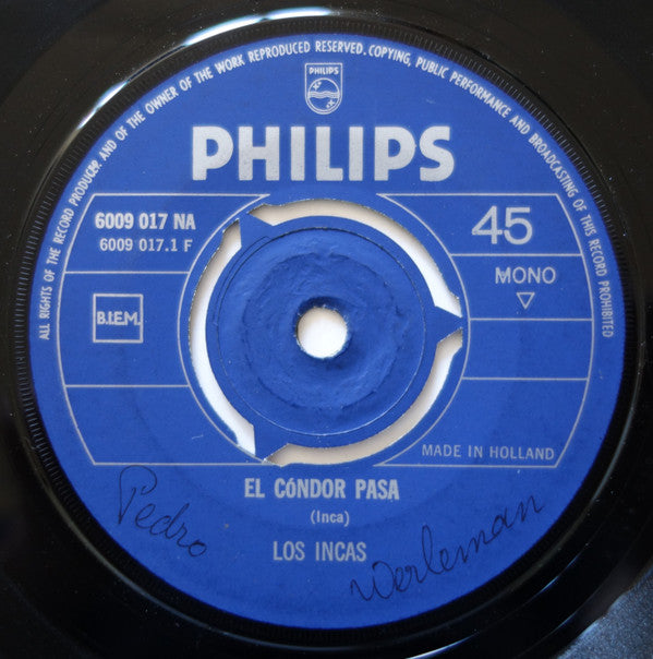 Los Incas : El Cóndor Pasa / O'Cangaceiro (7", Single, Mono)