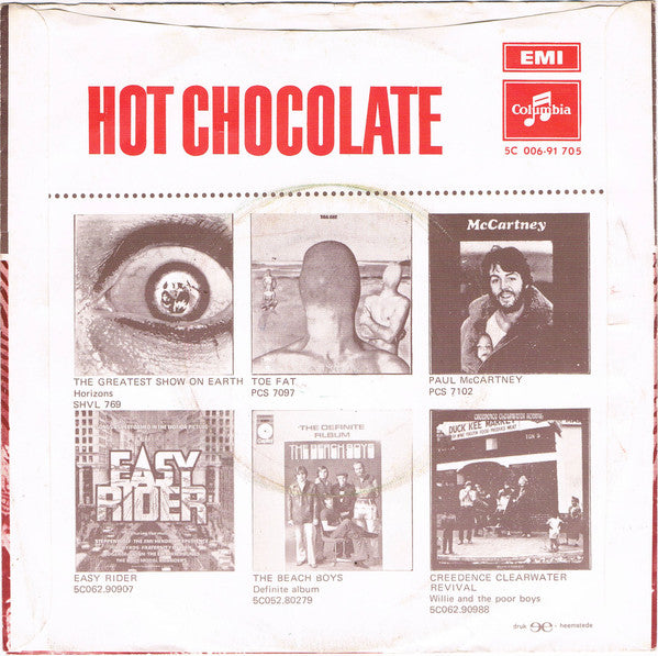 Hot Chocolate : Love Is Life / Pretty Girls (7", Single)