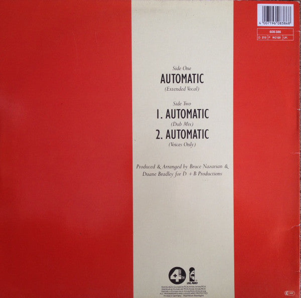 Millie Scott : Automatic (12", Maxi)