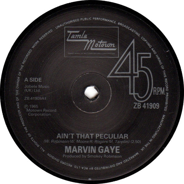 Marvin Gaye : Ain't That Peculiar / I'll Be Doggone (7", Single)