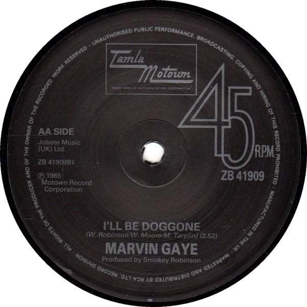 Marvin Gaye : Ain't That Peculiar / I'll Be Doggone (7", Single)
