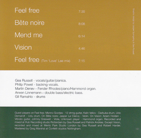 Gea Russell & Company : Feel Free (CD, EP)