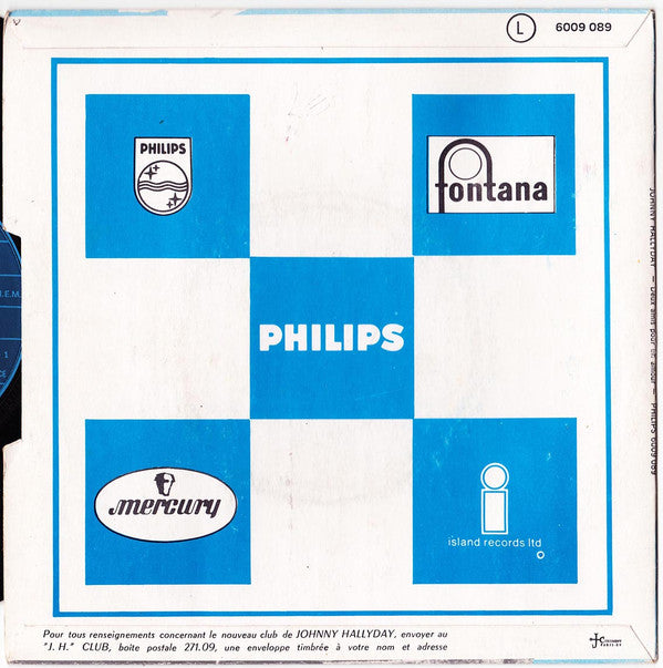 Johnny Hallyday : Deux Amis Pour Un Amour (7", Single, Mono)