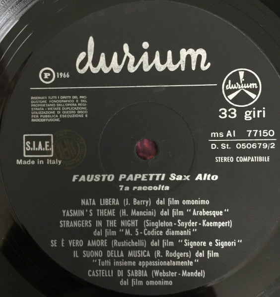 Fausto Papetti : Film Themes (LP, Album, RE)