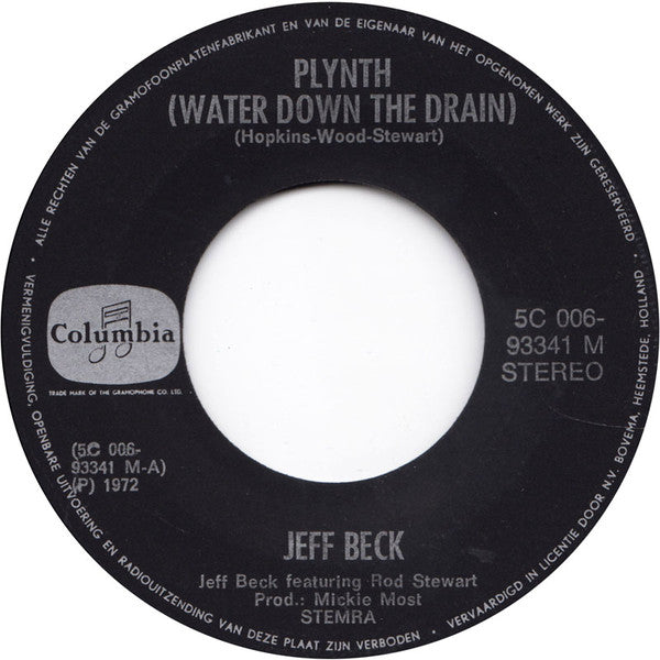 Jeff Beck Group Featuring Rod Stewart : Plynth (Water Down The Drain) (7", Single, RE)