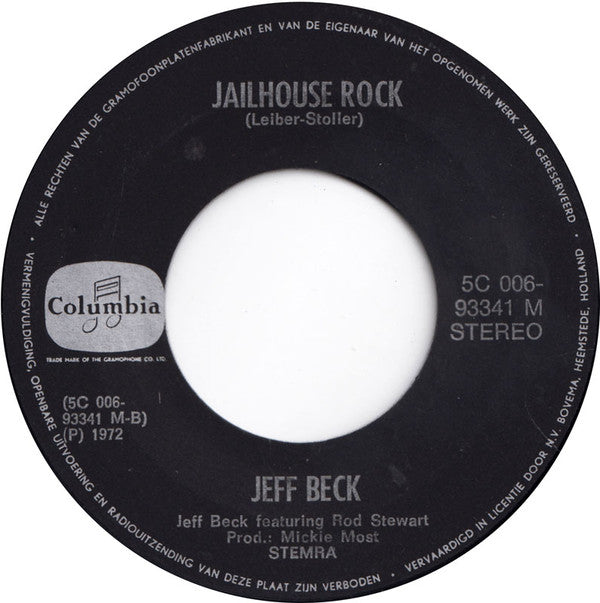 Jeff Beck Group Featuring Rod Stewart : Plynth (Water Down The Drain) (7", Single, RE)