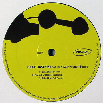 Olav Basoski : Proper Tunes (12")