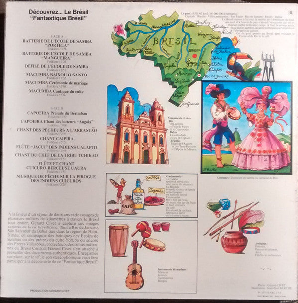 Various : Découvrez... Le Brésil "Fantastique Brésil" (LP, Comp)