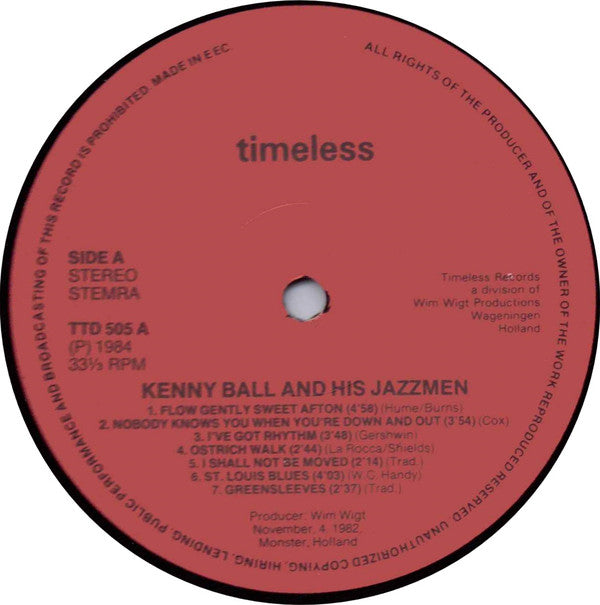 Kenny Ball And His Jazzmen : Greensleeves (LP)