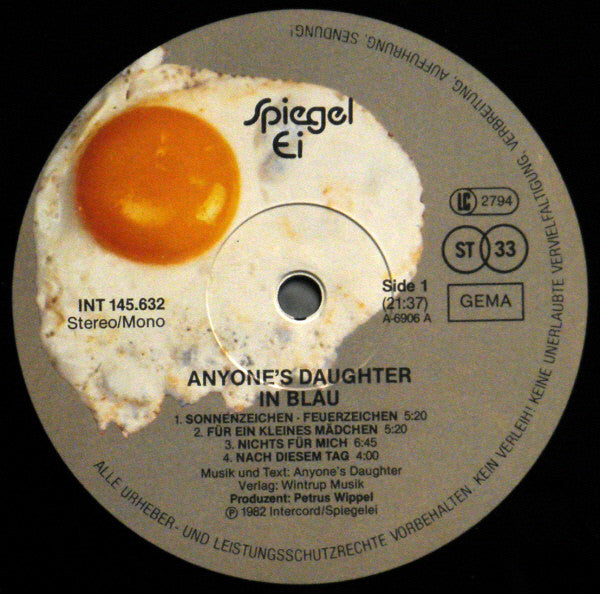 Anyone's Daughter : In Blau (LP, Album)