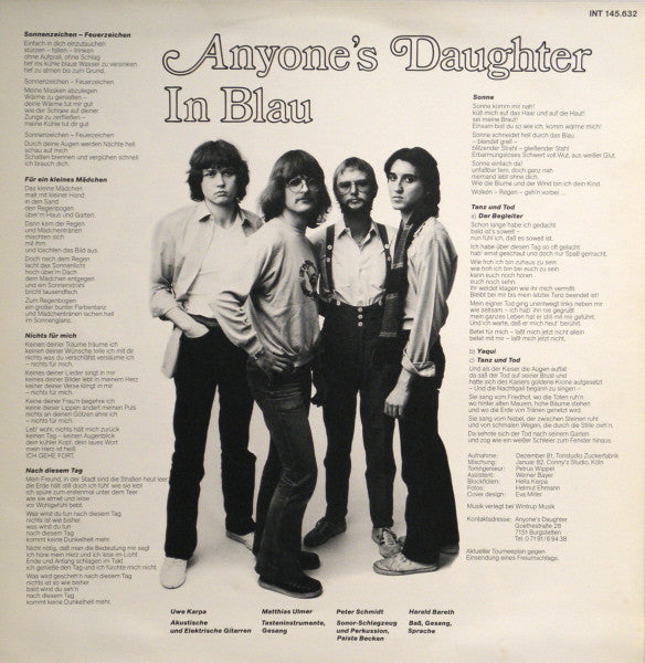 Anyone's Daughter : In Blau (LP, Album)