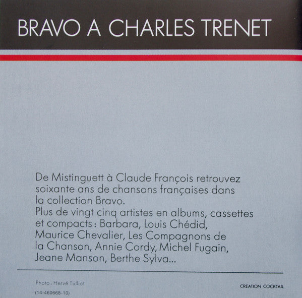Charles Trenet : Bravo A Charles Trenet - 22 Titres Originaux (CD, Comp)