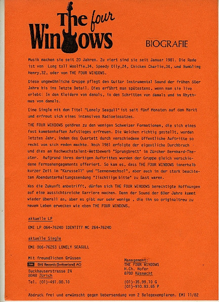 The Four Windows : Identity (LP, Album)