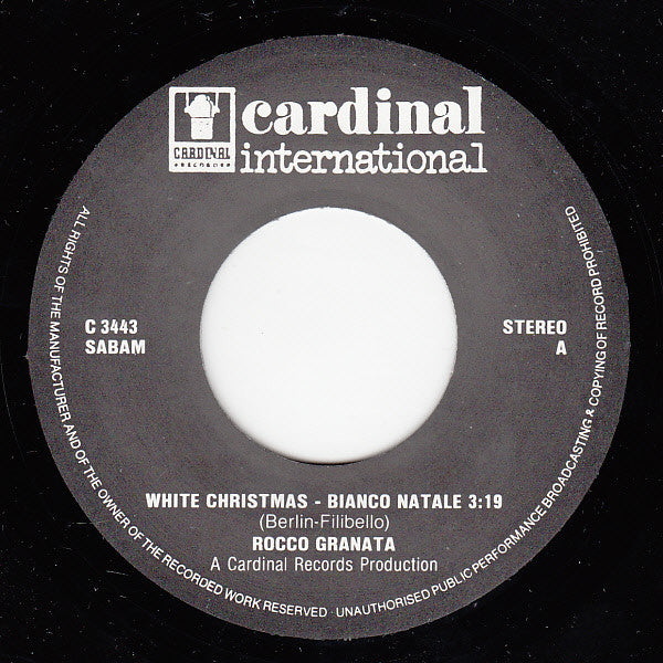 Rocco Granata : White Christmas (Bianco Natale) (7", Single)