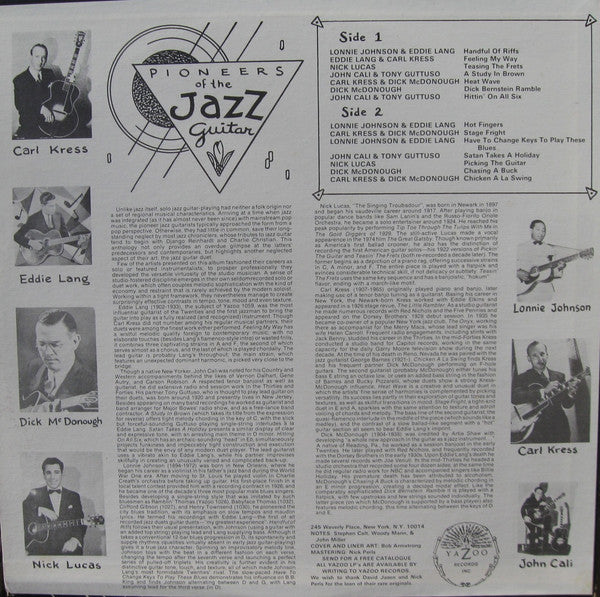 Various : Pioneers Of The Jazz Guitar (LP, Comp, Ora)