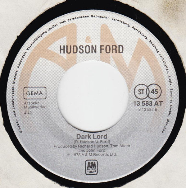 Hudson-Ford : Free Spirit (7", Single)