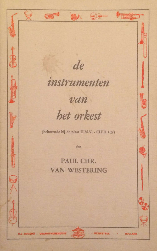 Various : Instrumenten Van Het Orkest (LP)