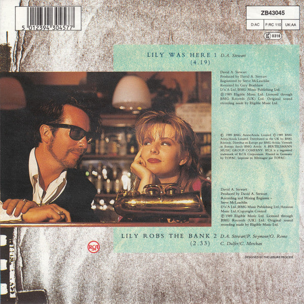 David A. Stewart Featuring Candy Dulfer : Lily Was Here (7", Single)