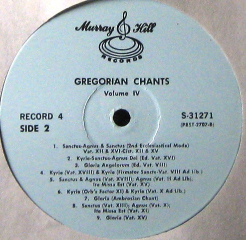 Various : A Treasury Of Gregorian Chants (4xLP, Comp + Box)