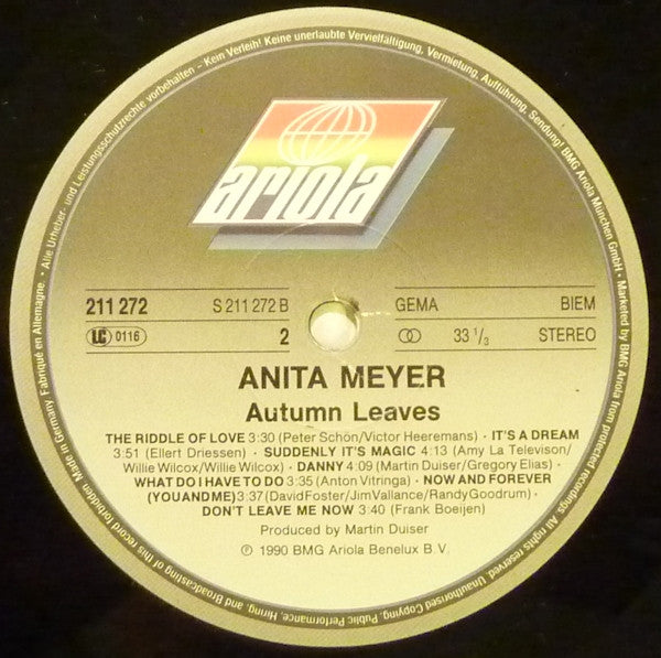 Anita Meyer : Autumn Leaves (LP, Album)