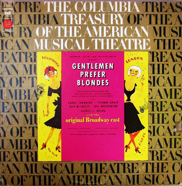 Carol Channing, Yvonne Adair, Jack McCauley, Eric Brotherson, George S. Irving And The Original Broadway Cast* : Gentlemen Prefer Blondes (LP, Album, Mono, RE)