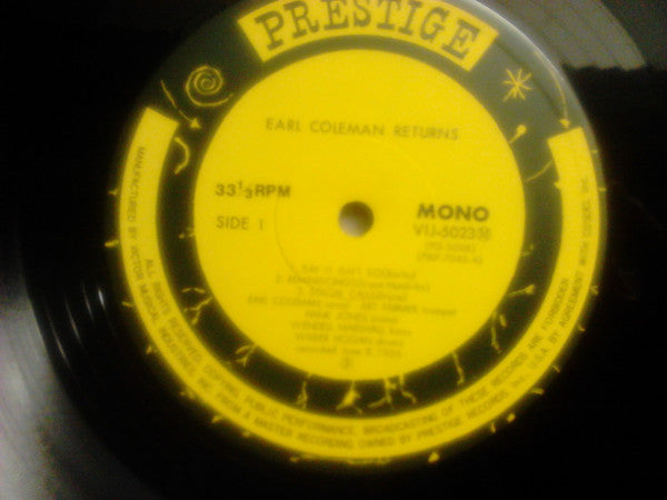 Earl Coleman : Returns (LP, Album, Mono, RE)