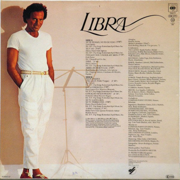 Julio Iglesias : Libra (LP, Album)